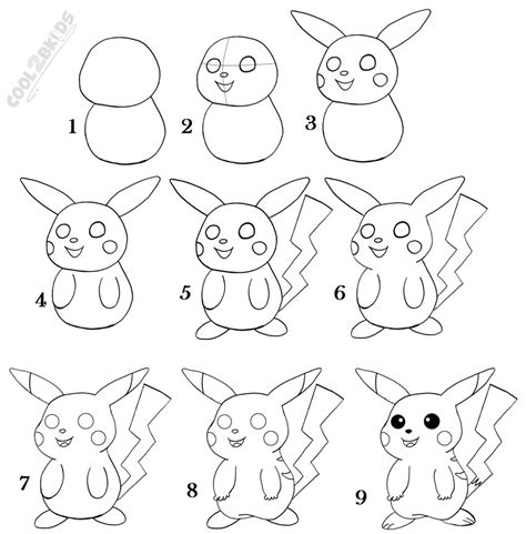 How to Draw Pikachu: 2 Step.